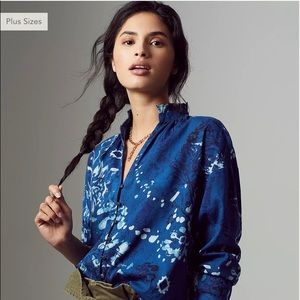 Anthropologie/ The Tavi Ruffled Buttondown